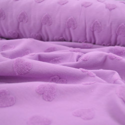Heart terry jersey - Lilac - Calissone