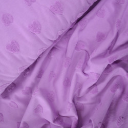 Heart terry jersey - Lilac - Calissone