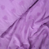 Jersey éponge coeur - Lilas - Calissone