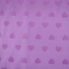 Jersey éponge coeur - Lilas - Calissone
