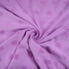 Jersey éponge coeur - Lilas - Calissone
