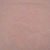 Lin coton tissé à rayures - Rouge pâle - Calissone