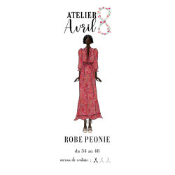 Patron Robe Peonie - Calissone