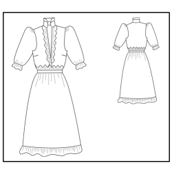 Peonie Dress Pattern - Calissone