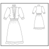 Peonie Dress Pattern - Calissone