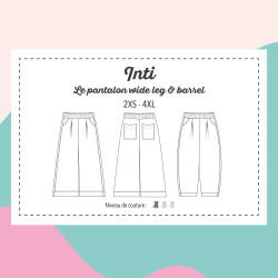 Patron Inti Le pantalon wide leg & barrel - Adulte - Calissone