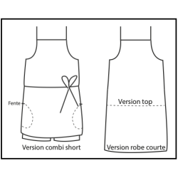 Patron Robe courte avec short Firenze - Calissone