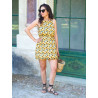 Pattern Short dress with shorts Firenze - Calissone