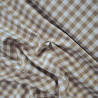 Vichy sand cotton - Large tiles - Calissone