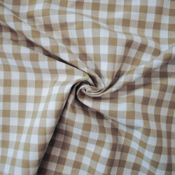 Vichy sand cotton - Large tiles - Calissone