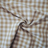 Vichy sand cotton - Large tiles - Calissone