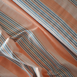 Striped woven cotton - Orange - Calissone