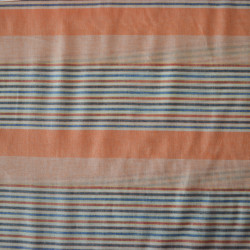 Striped woven cotton - Orange - Calissone
