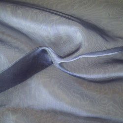 Organza uni - Bleu foncé - Calissone