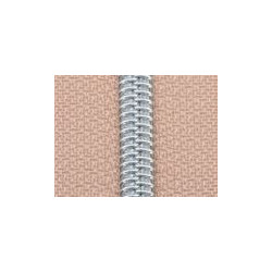 Zip spirale métallisé - Double curseur - 50cm (Kit banana XL) - Calissone