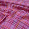Coton tissé tartan Rosa - Calissone