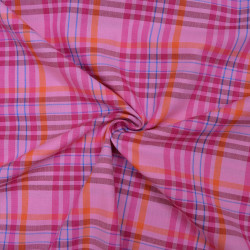Coton tissé tartan Rosa - Calissone