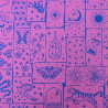 Mystic vibes cotton poplin - Pink and blue - Calissone