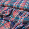 Coton tissé tartan Dark Coral - Calissone