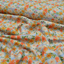 Viscose linen floral sweets - Calissone