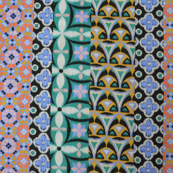 Cotton satin Geometric patchwork - Calissone