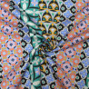Cotton satin Geometric patchwork - Calissone