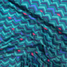 Satin de coton One way - Bleu pétrole - Calissone