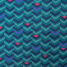 Cotton satin One Way - Blue Oil - Calissone