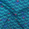 Cotton satin One Way - Blue Oil - Calissone