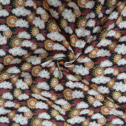 Liberty Tana Lawn® Follow the sun - Brun - Calissone