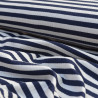 Jersey côtelé marinière - Bleu marine - Calissone
