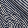 Jersey côtelé marinière - Bleu marine - Calissone