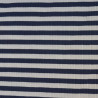 Jersey côtelé marinière - Bleu marine - Calissone