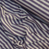 Jersey côtelé marinière - Raisin - Calissone