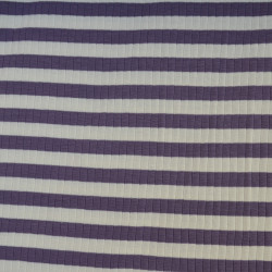 Jersey côtelé marinière - Raisin - Calissone