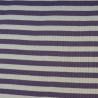 Jersey côtelé marinière - Raisin - Calissone