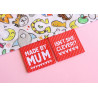 Etiquettes Cosy Club - Made by mum - Lot x6 - Calissone