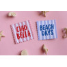 Etiquettes Cosy Club - Summer days - Mix x4 - Calissone