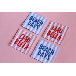 Etiquettes Cosy Club - Summer days - Mix x4 - Calissone