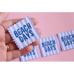 Etiquettes Cosy Club - Summer days - Mix x4 - Calissone