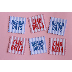 Etiquettes Cosy Club - Summer days - Mix x4 - Calissone