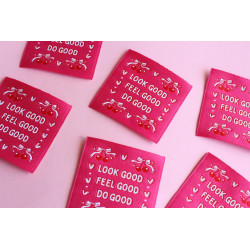 Etiquettes Cosy Club - Look good, Feel good, Do good - Lot x5 - Calissone
