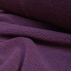 Sherpa - Molleton Fausse fourrure - Prune - Calissone