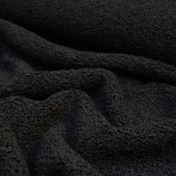 Sherpa - Faux Fur Fleece - Black - Calissone