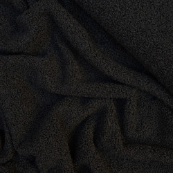 Sherpa - Faux Fur Fleece - Black - Calissone