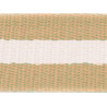 40mm stripes - beige / ecru strap - Calissone