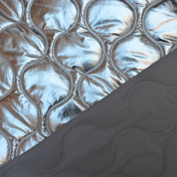 Matelassé double face argenté - Calissone