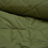 Matelassé géométrique soft-touch - Vert olive - Calissone