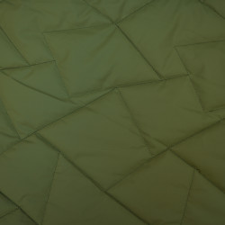 Matelassé géométrique soft-touch - Vert olive - Calissone