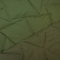 Matelassé géométrique soft-touch - Vert olive - Calissone